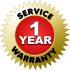 SERVICE WARRANTY 1 YEAR