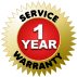 SERVICE WARRANTY 1 YEAR