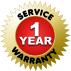 SERVICE WARRANTY 1 YEAR