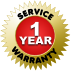 SERVICE WARRANTY 1 YEAR