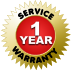 SERVICE WARRANTY 1 YEAR