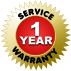 SERVICE WARRANTY 1 YEAR