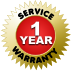 SERVICE WARRANTY 1 YEAR