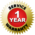 SERVICE WARRANTY 1 YEAR