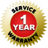 SERVICE WARRANTY 1 YEAR