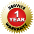 SERVICE WARRANTY 1 YEAR