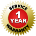 SERVICE WARRANTY 1 YEAR