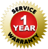 SERVICE WARRANTY 1 YEAR